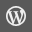 WordPress Grey Icon 32px png