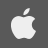 Apple Grey Icon 48px png