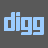 Digg Grey Icon 48px png