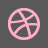Dribbble Grey Icon icon
