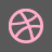 Dribbble Grey Icon