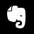 Evernote White Icon