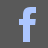 Facebook Grey Icon icon