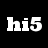 hi5 White Icon
