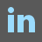 LinkedIn Grey Icon