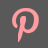 Pinterest Grey Icon