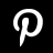 Pinterest White Icon