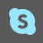 Skype Grey Icon icon