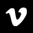 Vimeo White Icon