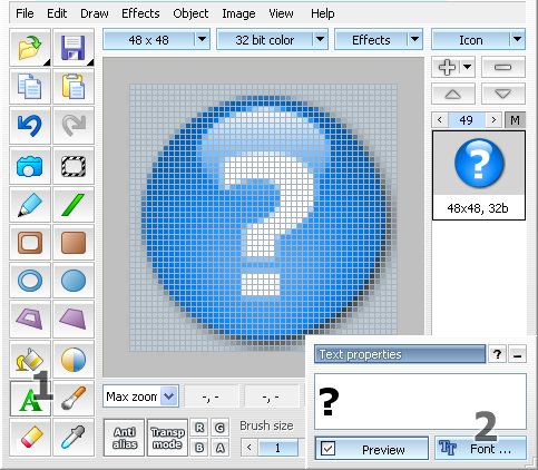 Free Icon Editor. Icon Maker Software.