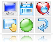 Stock di icone: XP Aqua Icons