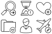 Stock icons: Outline Black Icons