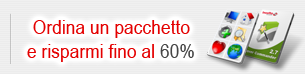 Ordina un pacchetto e risparmi fino al 60%