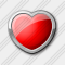 Иконка Сердце Красная