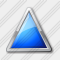 Иконка Треугольник Синяя
