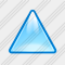 Иконка Треугольник Голубой