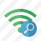 Иконка Wi-Fi Зелёная Искать