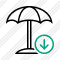 Иконка Пляжный зонт Скачать