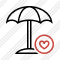 Иконка Пляжный зонт Избранное