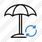 Иконка Пляжный зонт Обновить