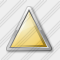 Иконка Треугольник Жёлтая