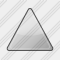 Иконка Треугольник Серая