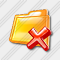 Folder Remove Icon