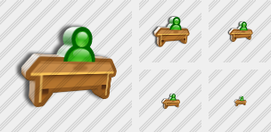 Pupil Desk Icon