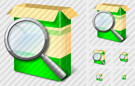 Boxshot Open Search Icon