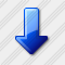 Arrow Down Blue Icon