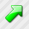 Arrow Up Right Green Icon