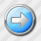 Arrow2 Right Cyan Icon