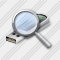 Flashdrive Search Icon