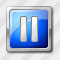 Media Pause Blue Icon