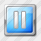 Media Pause Cyan Icon