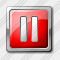 Media Pause Red Icon