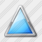 Triangle Cyan Icon