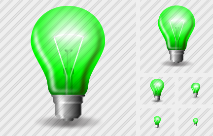 Lamp Green Icon