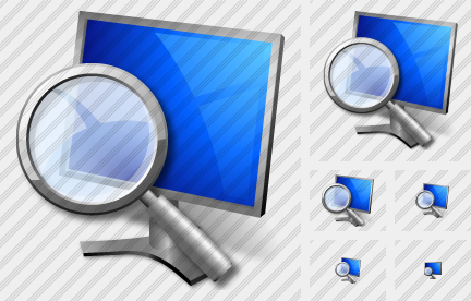 Monitor Search Icon