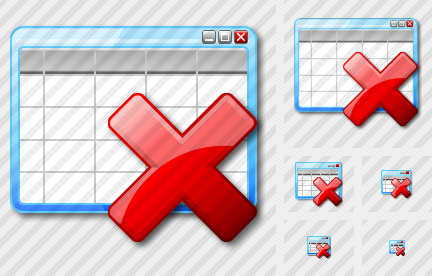 Icone Table Delete