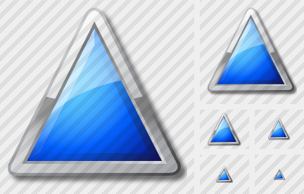 Icone Triangle Blue