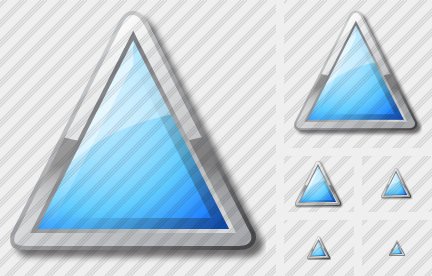 Triangle Cyan Icon
