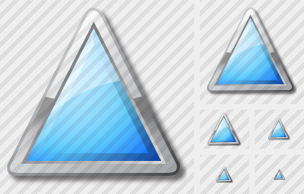 Icone Triangle Cyan