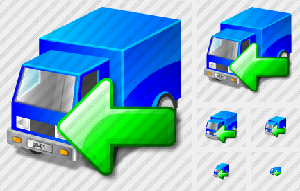 Truck Import Icon