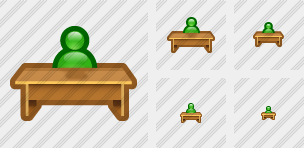 Pupil Desk Icon