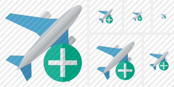 Airplane Add Icon