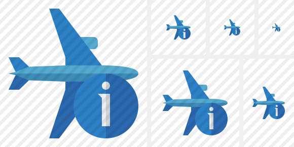 Airplane Horizontal 2 Information Icon