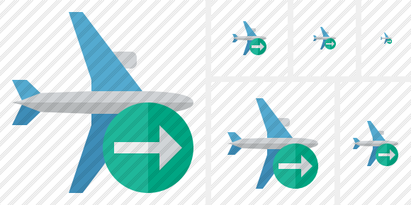 Airplane Horizontal Next Icon