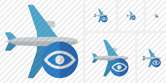 Airplane Horizontal View Icon