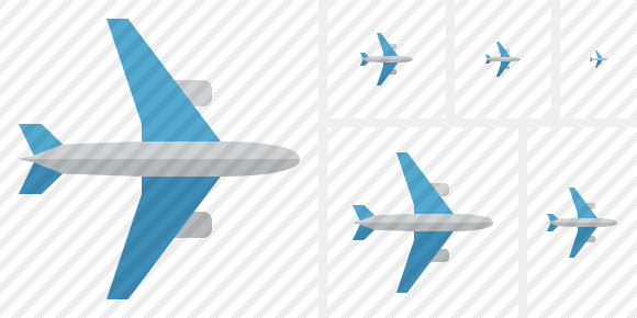 Airplane Horizontal Icon